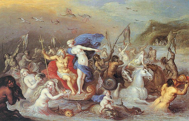 unknow artist Der Triumphzug von Neptun und Amphitrite oil painting picture